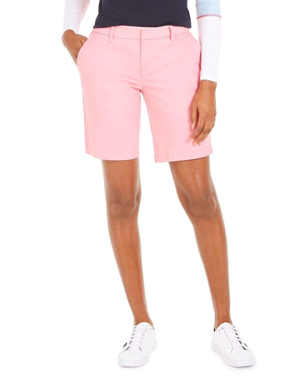 Tommy Hilfiger Hollywood Bermuda Shorts English Rose Pink Plus Size 22W